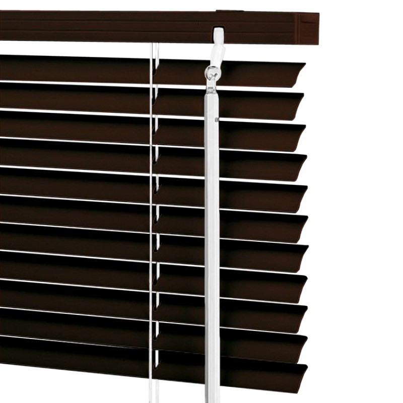 Żaluzje Aluminiowe na wymiar 25 mm Kolorowe 4668 Ciemnobrązowe