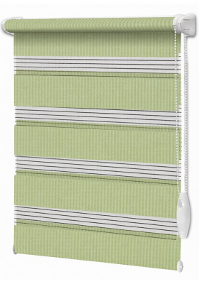 Roleta Dzień Noc Akwarela na wymiar Zielony