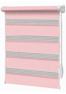 Roleta Dzień Noc Akwarela na wymiar Różowy