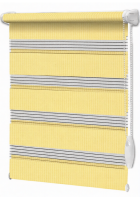 Roleta Dzień Noc Akwarela na wymiar Żółty