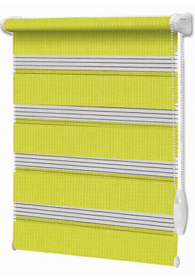 Roleta Dzień Noc Akwarela na wymiar Cytrynowy