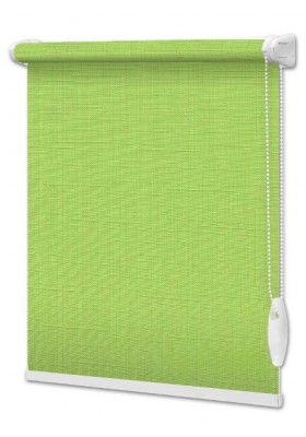 Materiałowe rolety LEN na wymiar Jasnozielony
