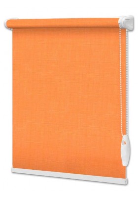 Materiałowe rolety LEN na wymiar Pomarańczowy