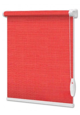 Materiałowe rolety LEN na wymiar Ceglany