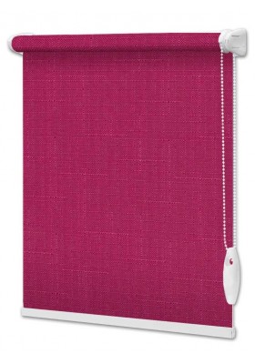 Materiałowe rolety LEN na wymiar Wiśniowy