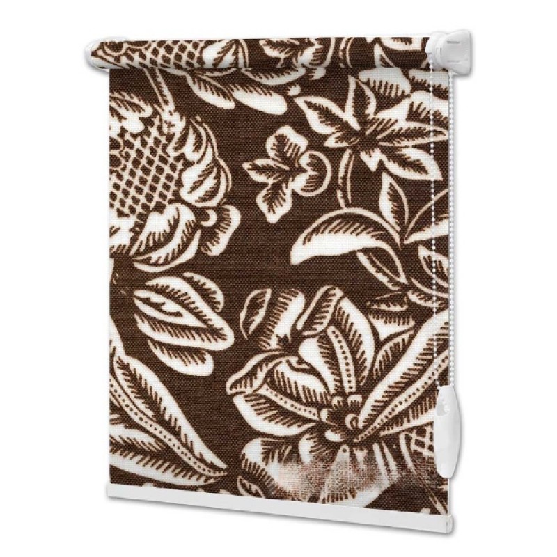 Materiałowe rolety Barvy na wymiar Brązowy