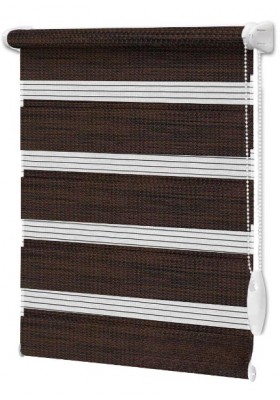 Roleta Dzień Noc Imagine na wymiar Ciemnobrązowy