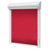 Materiałowe rolety w kasecie Len na wymiar Czerwony