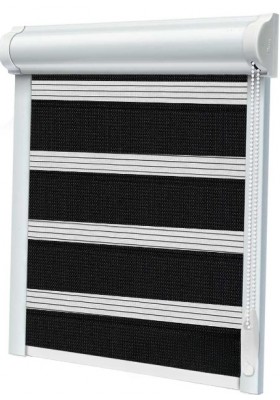 Rolety Dzień Noc w kasecie Sekret na wymiar Czarny