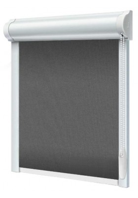 Rolety zaciemniające w kasecie Umbra na wymiar Grafitowy