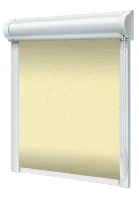 Rolety zaciemniające w kasecie Umbra na wymiar Waniliowy