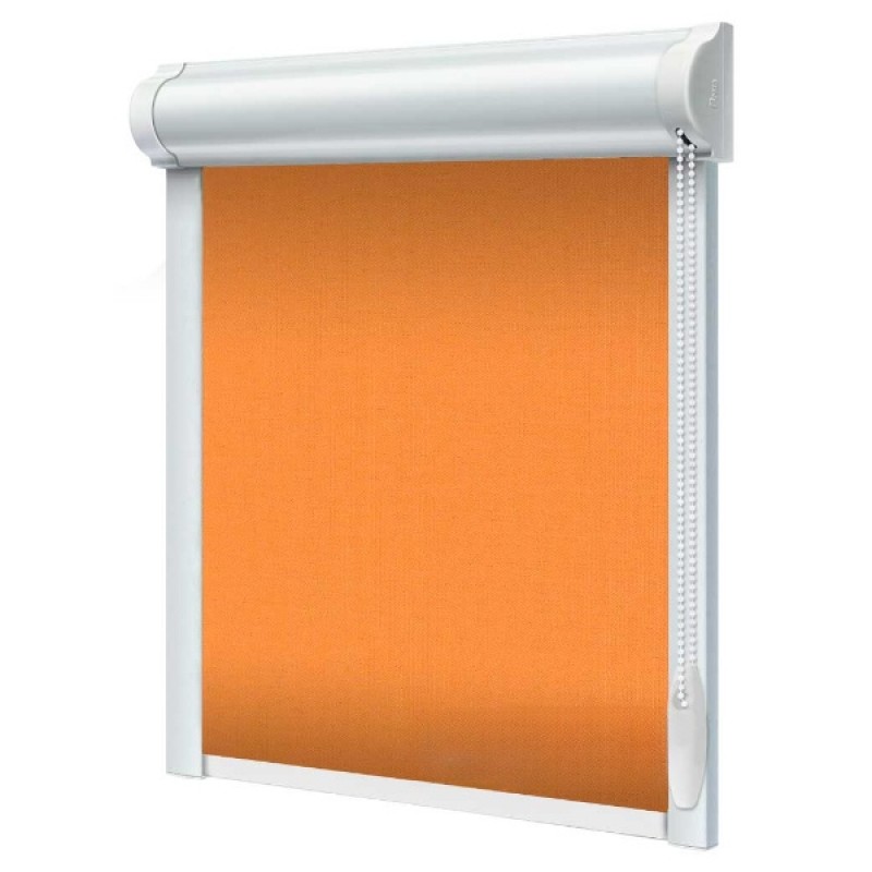 Rolety zaciemniające w kasecie Umbra na wymiar Pomarańczowy
